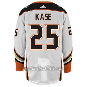 Män Ishockey Anaheim Ducks Tröja KASE 25 Adidas Vit Authentic